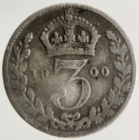 1900 Victoria Threepence Silver Coin | Collectable Grade