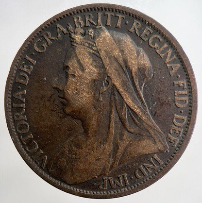 1900 Victoria One Penny Coin | Collectable Grade | a5659