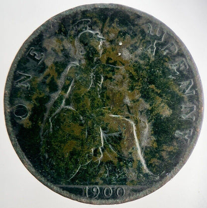 1900 Victoria One Penny Coin | Collectable Grade | a8638