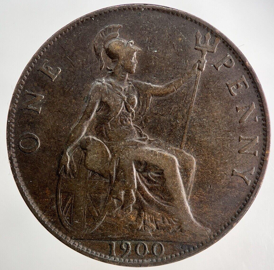 1900 Victoria One Penny Coin | Fine Collectable Grade