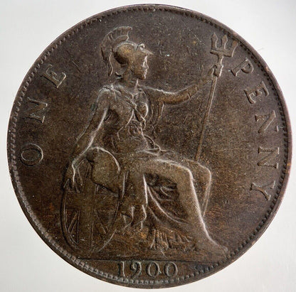 1900 Victoria One Penny Coin | Fine Collectable Grade