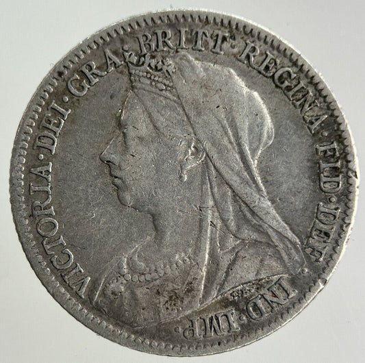 1900 Victoria Sixpence Silver Coin | Fine Collectable Grade