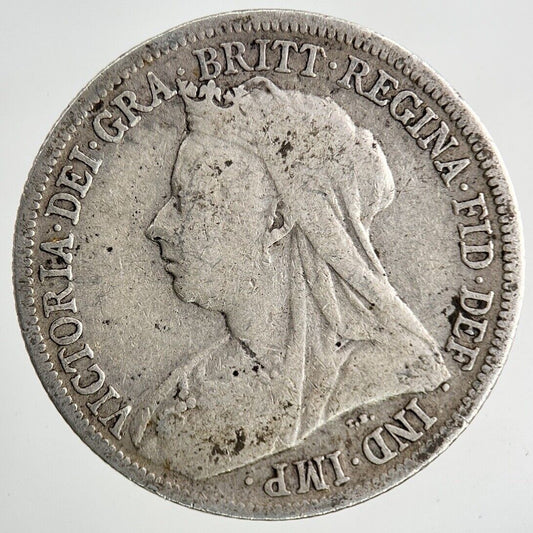 1900 Victoria Shilling Silver Coin | Fine Collectable Grade