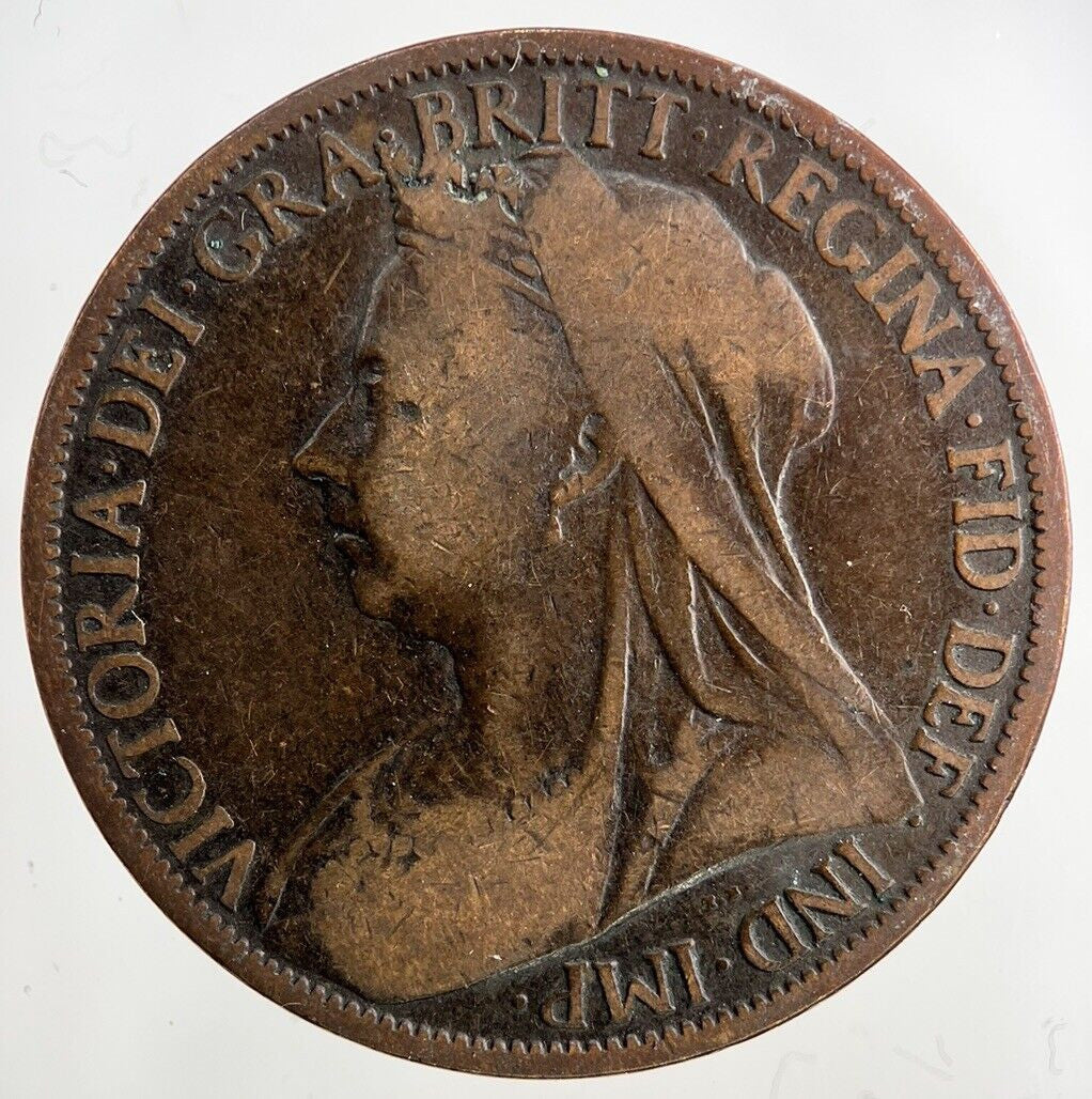 1900 Victoria One Penny Coin | Collectable Grade