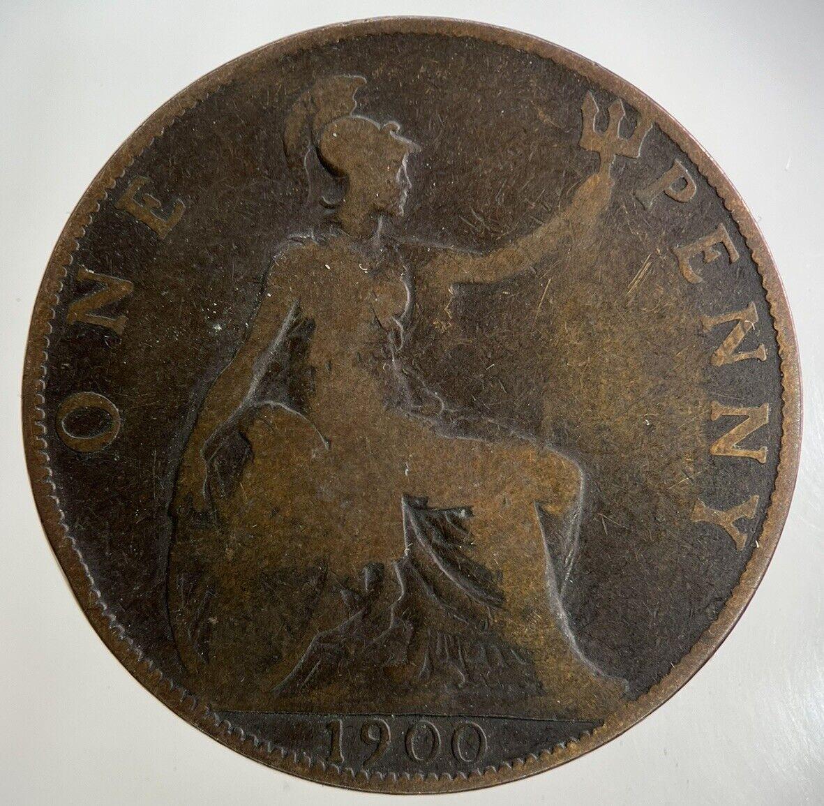 1900 Victoria One Penny Coin | Fair Grade