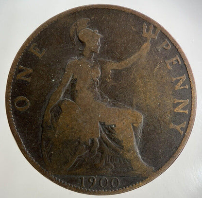 1900 Victoria One Penny Coin | Fair Grade
