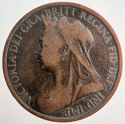 1900 Victoria One Penny Coin | Collectable Grade