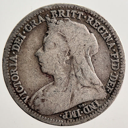 1900 Victoria Threepence Silver Coin | Collectable Grade | a3581
