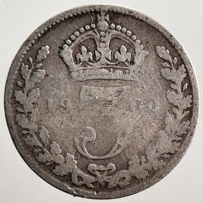 1900 Victoria Threepence Silver Coin | Collectable Grade | a3581