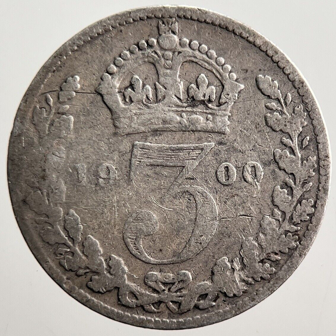 1900 Victoria Threepence Silver Coin | Collectable Grade | a3580