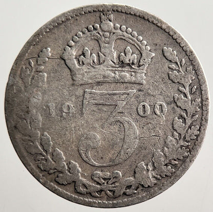 1900 Victoria Threepence Silver Coin | Collectable Grade | a3580