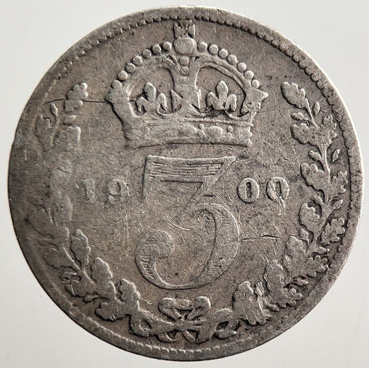 1900 Victoria Threepence Silver Coin | Collectable Grade | a3580