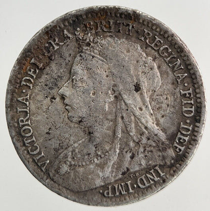 1900 Victoria Threepence Silver Coin | Fine Collectable Grade