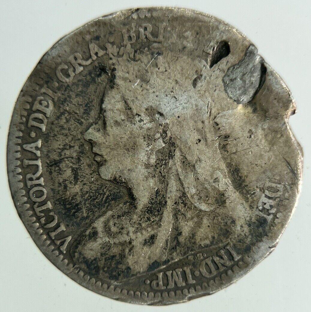 1900 Victoria Threepence Silver Coin | Collectable Grade