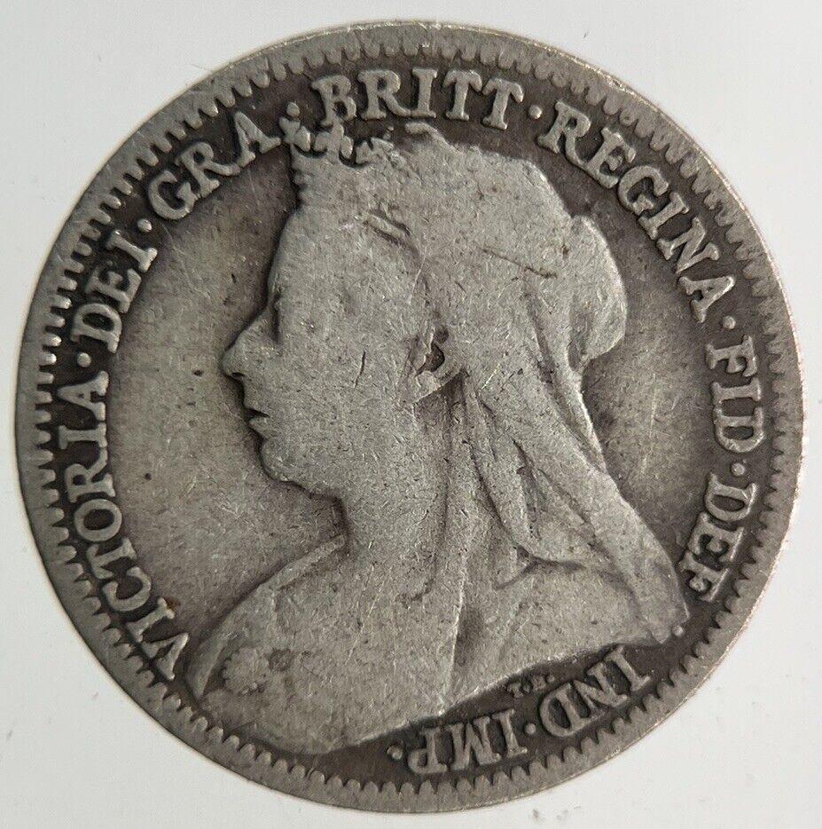 1900 Victoria Threepence Silver Coin | Fine Collectable Grade