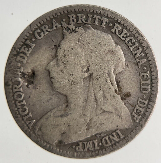 1900 Victoria Threepence Silver Coin | Collectable Grade