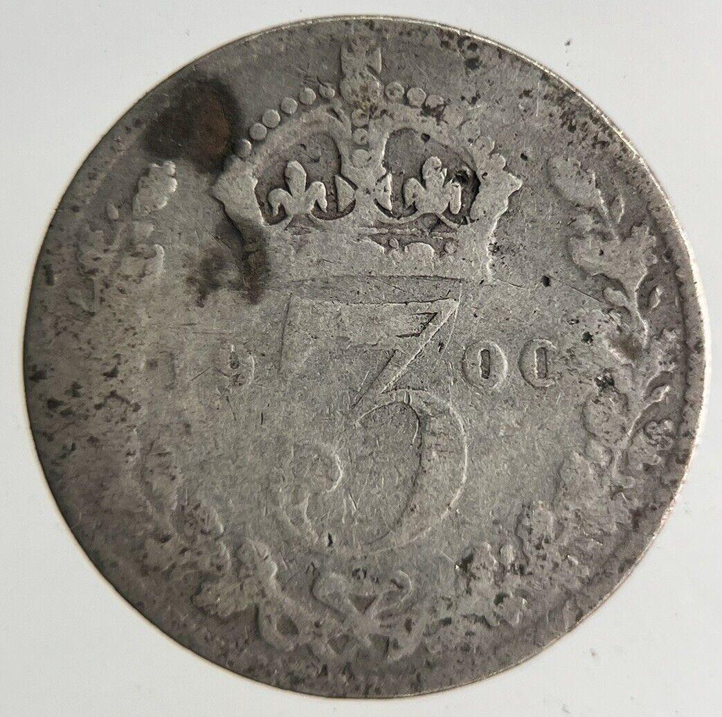 1900 Victoria Threepence Silver Coin | Collectable Grade