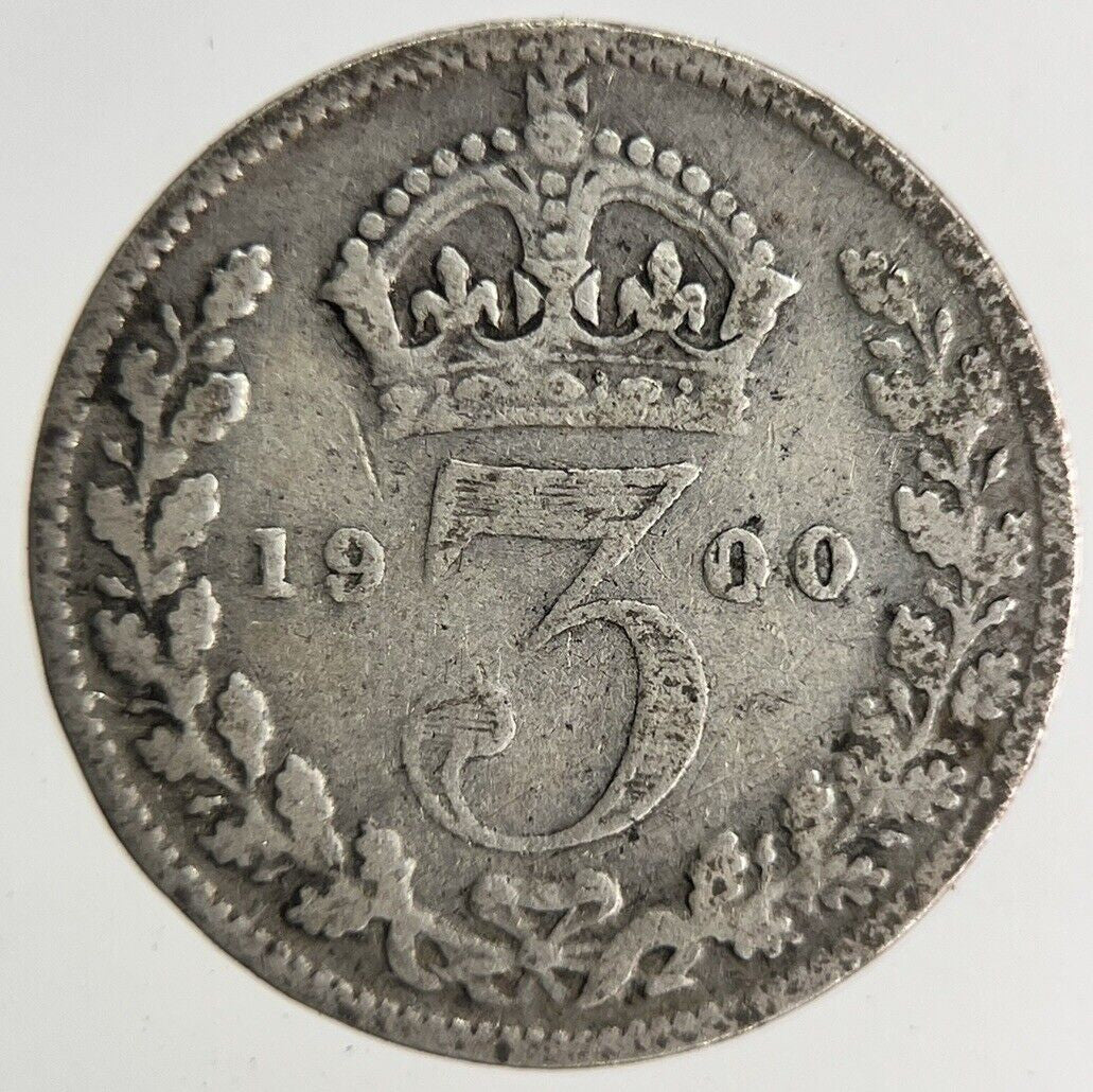 1900 Victoria Threepence Silver Coin | Collectable Grade
