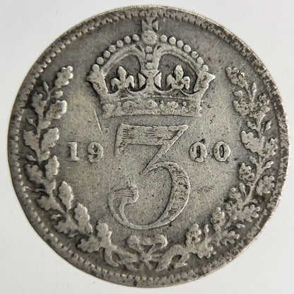 1900 Victoria Threepence Silver Coin | Collectable Grade