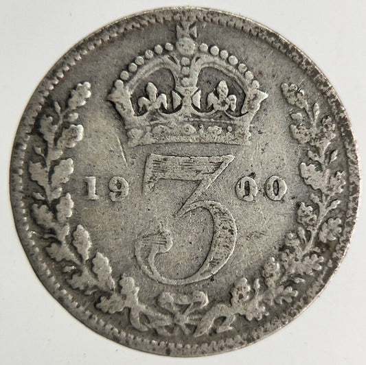 1900 Victoria Threepence Silver Coin | Collectable Grade