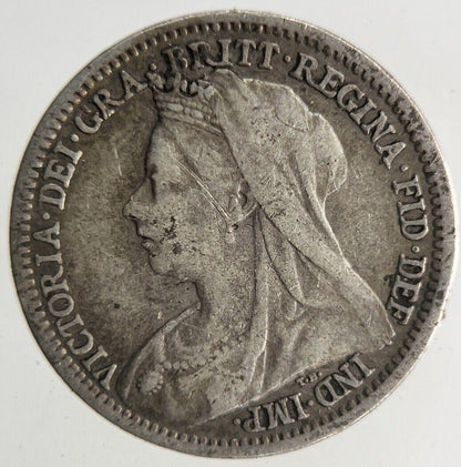 1900 Victoria Threepence Silver Coin | Fine Collectable Grade