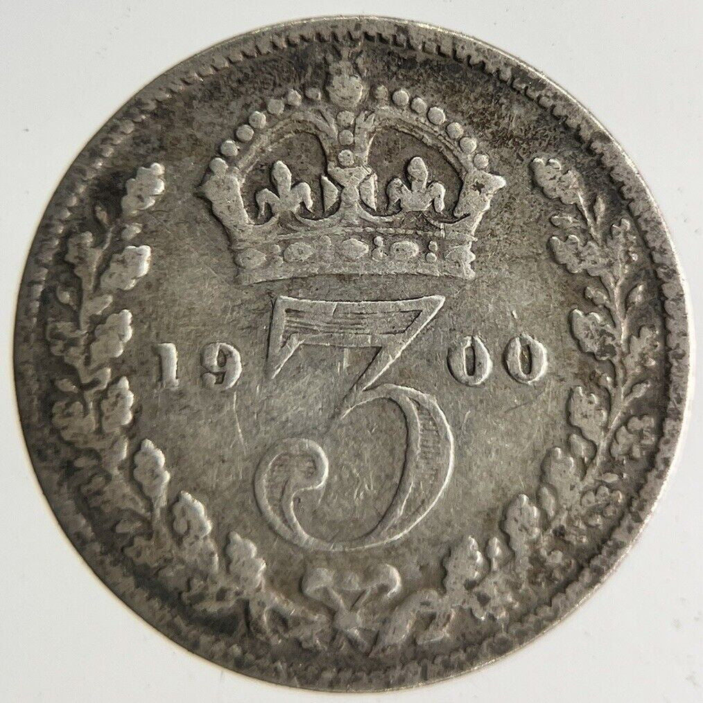 1900 Victoria Threepence Silver Coin | Fine Collectable Grade