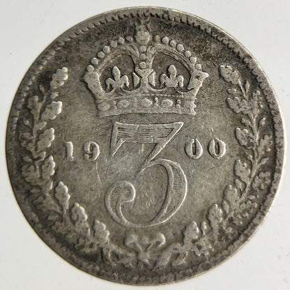 1900 Victoria Threepence Silver Coin | Fine Collectable Grade