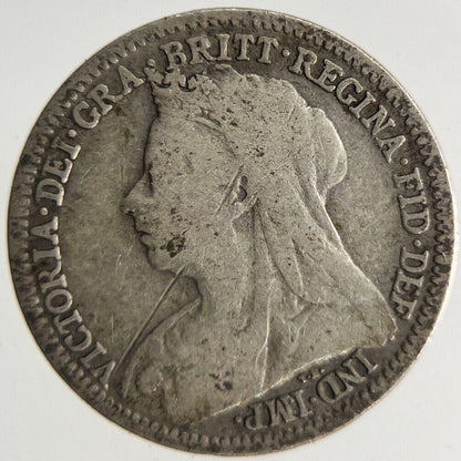 1900 Victoria Threepence Silver Coin | Fine Collectable Grade