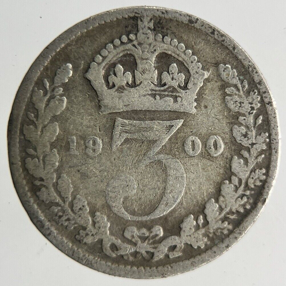 1900 Victoria Threepence Silver Coin | Collectable Grade