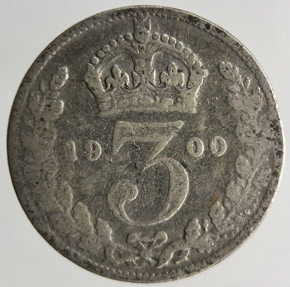 1900 Victoria Threepence Silver Coin | Collectable Grade