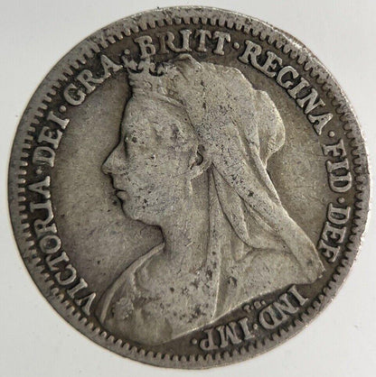 1900 Victoria Threepence Silver Coin | Fine Collectable Grade
