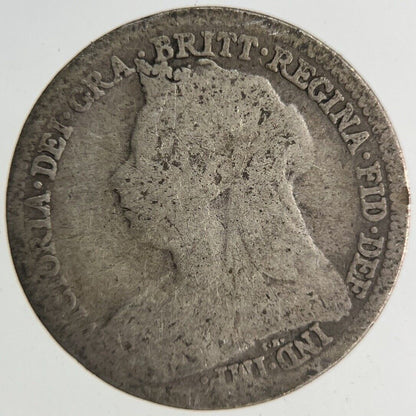 1900 Victoria Threepence Silver Coin | Collectable Grade