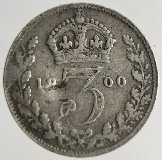 1900 Victoria Threepence Silver Coin | Collectable Grade