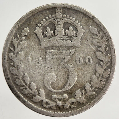 1900 Victoria Threepence Silver Coin | Collectable Grade | a8833