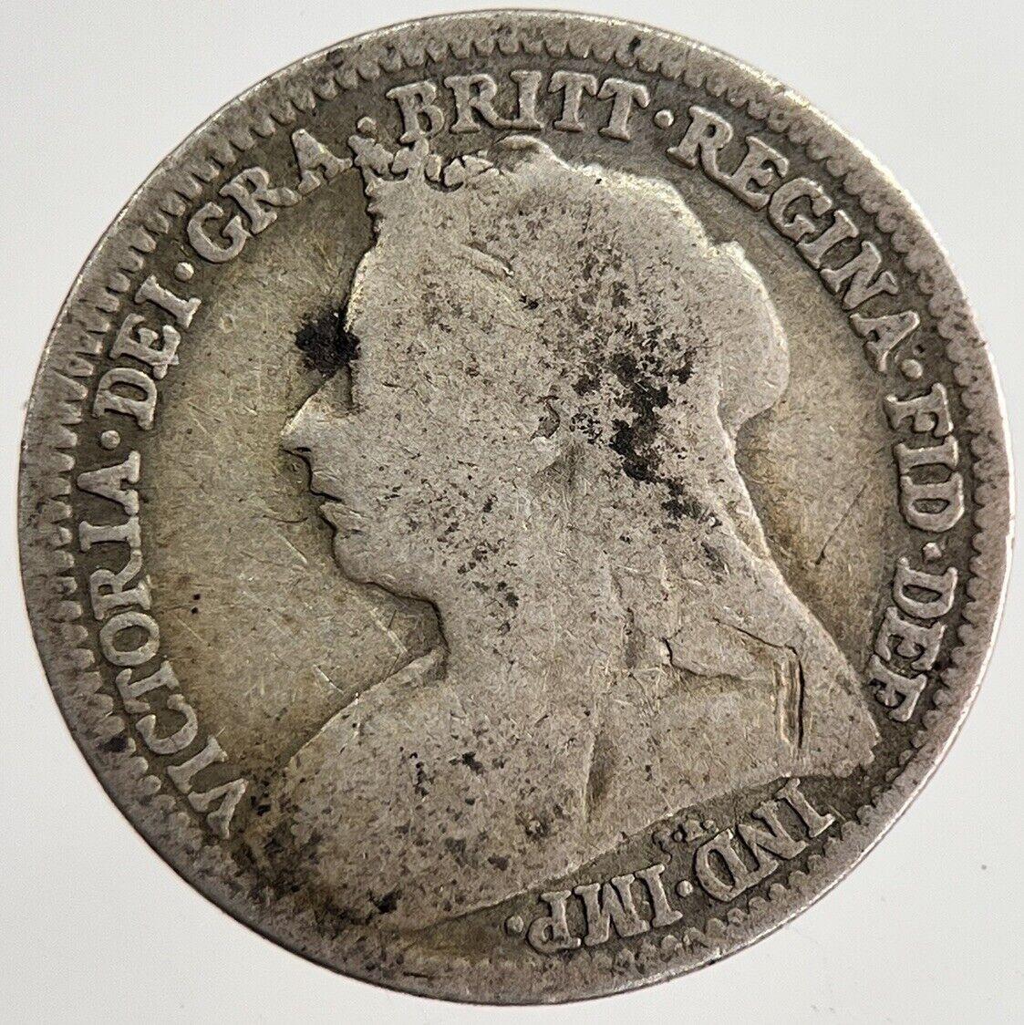1900 Victoria Threepence Silver Coin | Collectable Grade | a8833