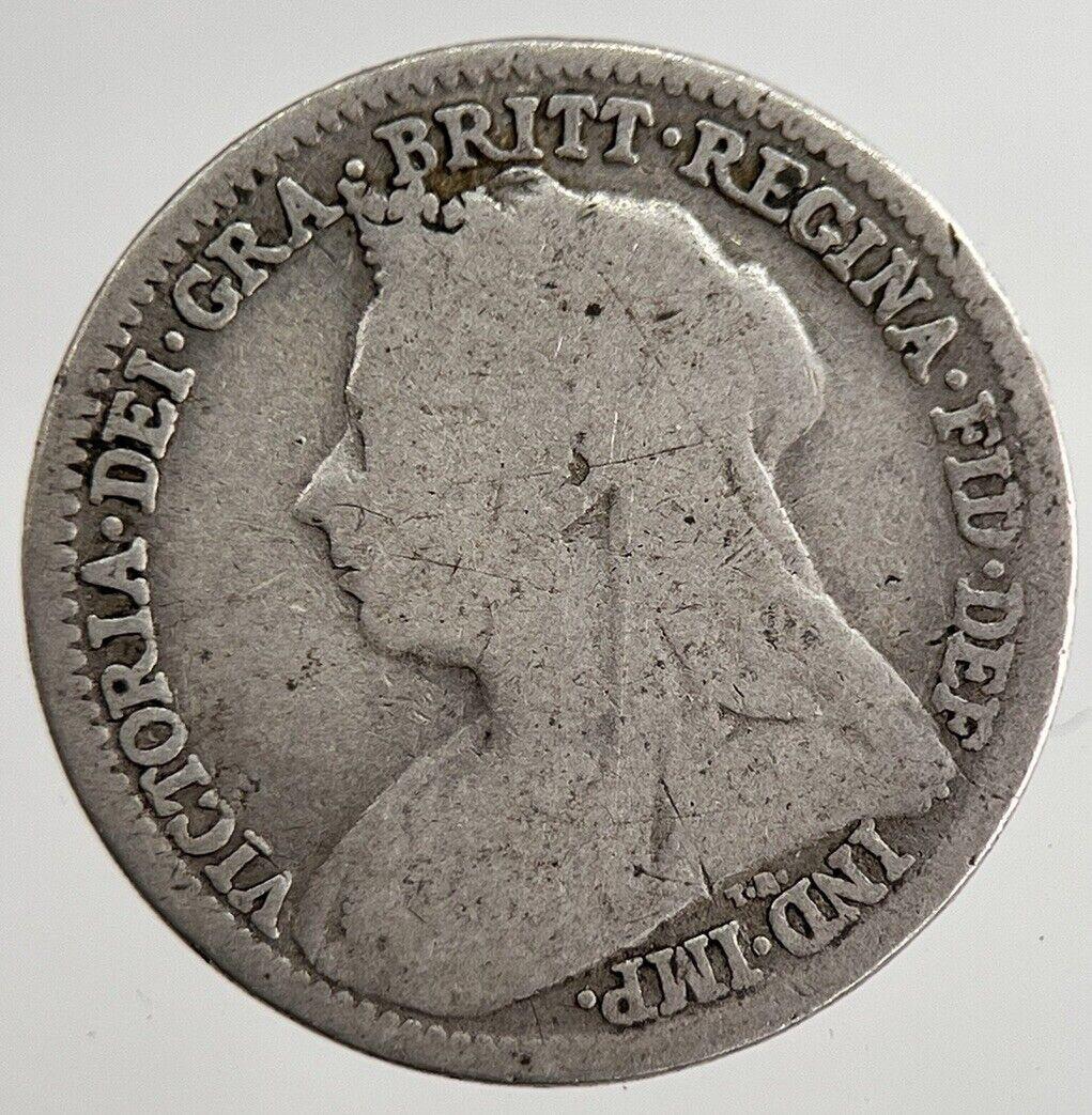 1900 Victoria Threepence Silver Coin | Collectable Grade | a8835