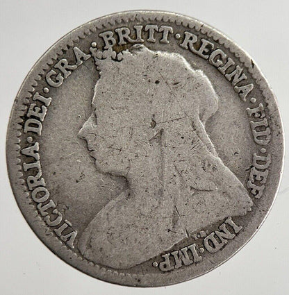 1900 Victoria Threepence Silver Coin | Collectable Grade | a8835