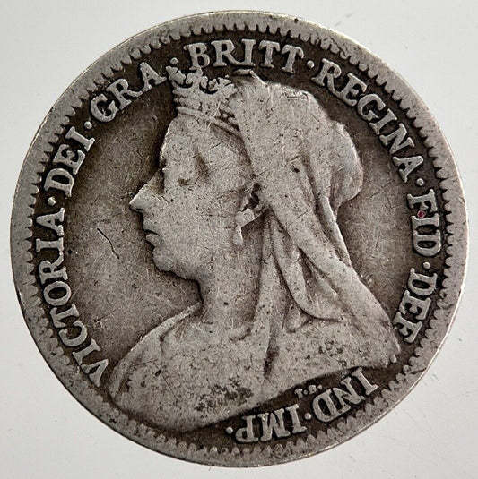 1900 Victoria Threepence Silver Coin | Collectable Grade | a8701