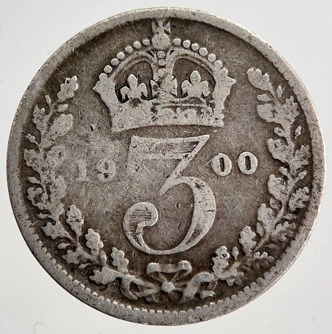1900 Victoria Threepence Silver Coin | Collectable Grade | a8701
