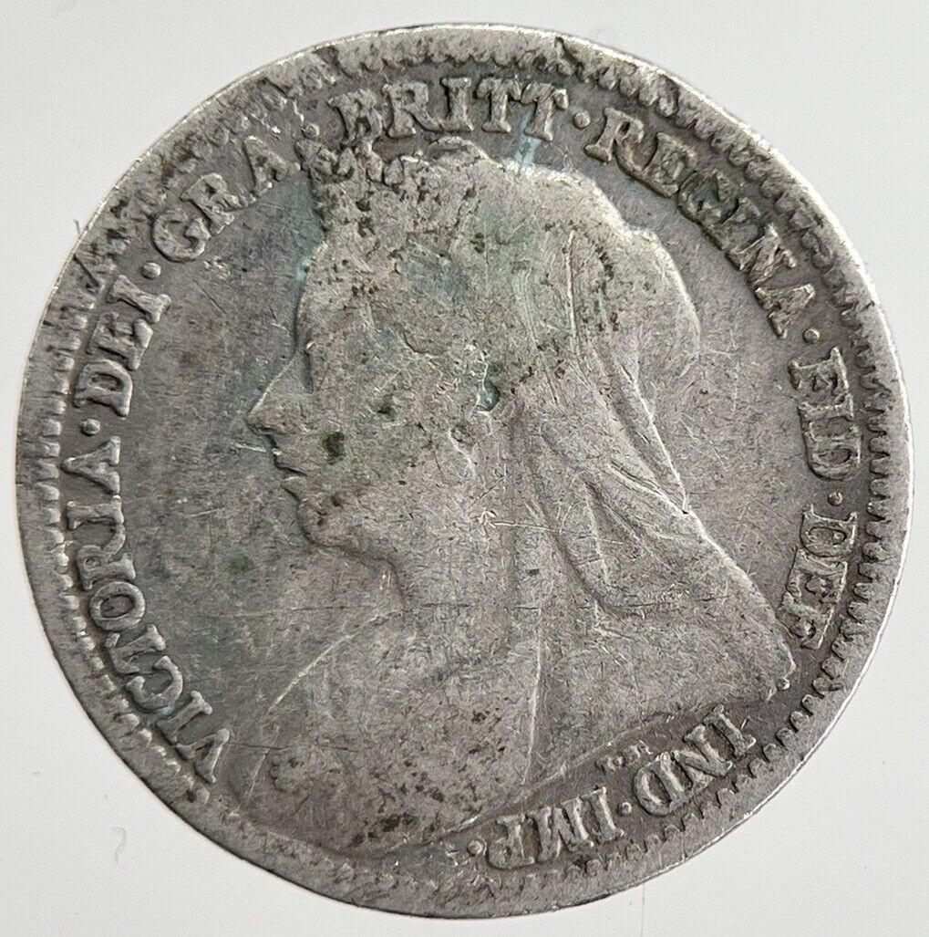 1900 Victoria Threepence Silver Coin | Collectable Grade | a8837