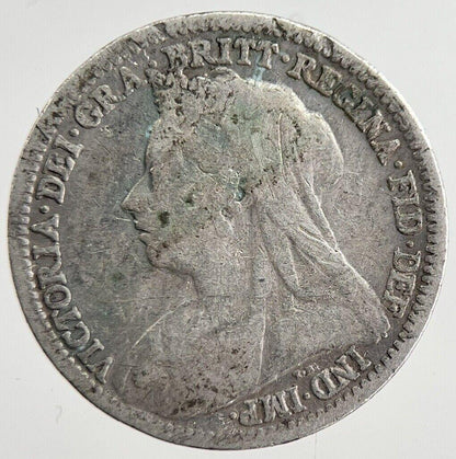 1900 Victoria Threepence Silver Coin | Collectable Grade | a8837