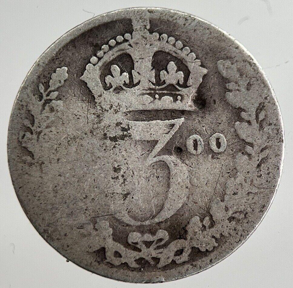 1900 Victoria Threepence Silver Coin | Collectable Grade | a8834