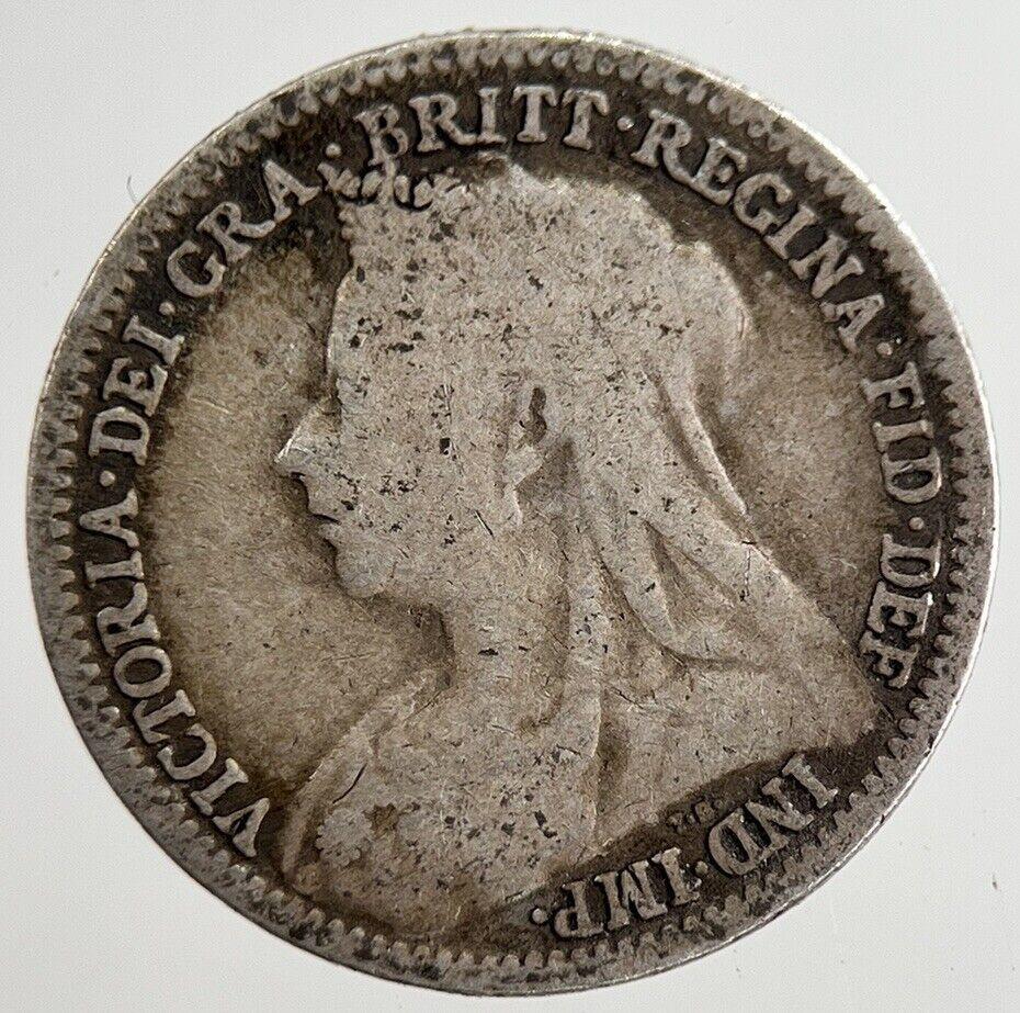 1900 Victoria Threepence Silver Coin | Collectable Grade | a8836
