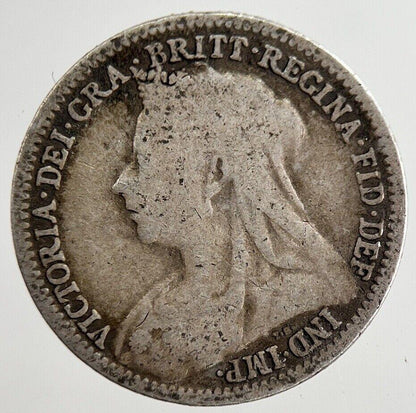 1900 Victoria Threepence Silver Coin | Collectable Grade | a8836