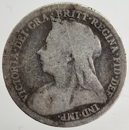 1900 Victoria Threepence Silver Coin | Collectable Grade | a8187