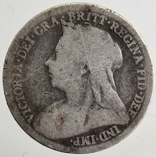 1900 Victoria Threepence Silver Coin | Collectable Grade | a8187