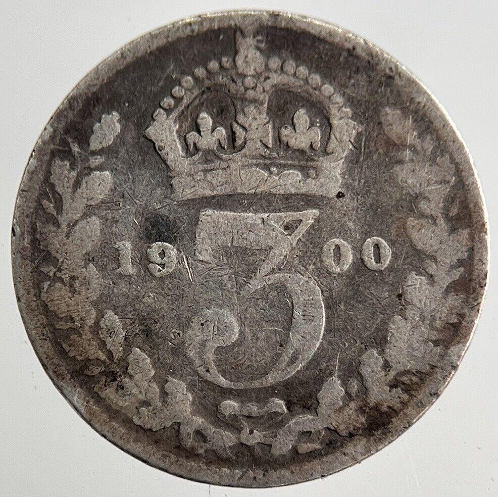 1900 Victoria Threepence Silver Coin | Collectable Grade | a8187