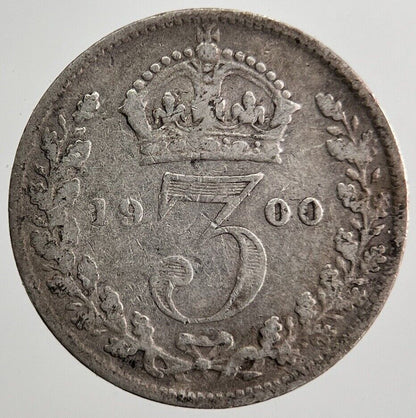 1900 Victoria Threepence Silver Coin | Collectable Grade | a7222