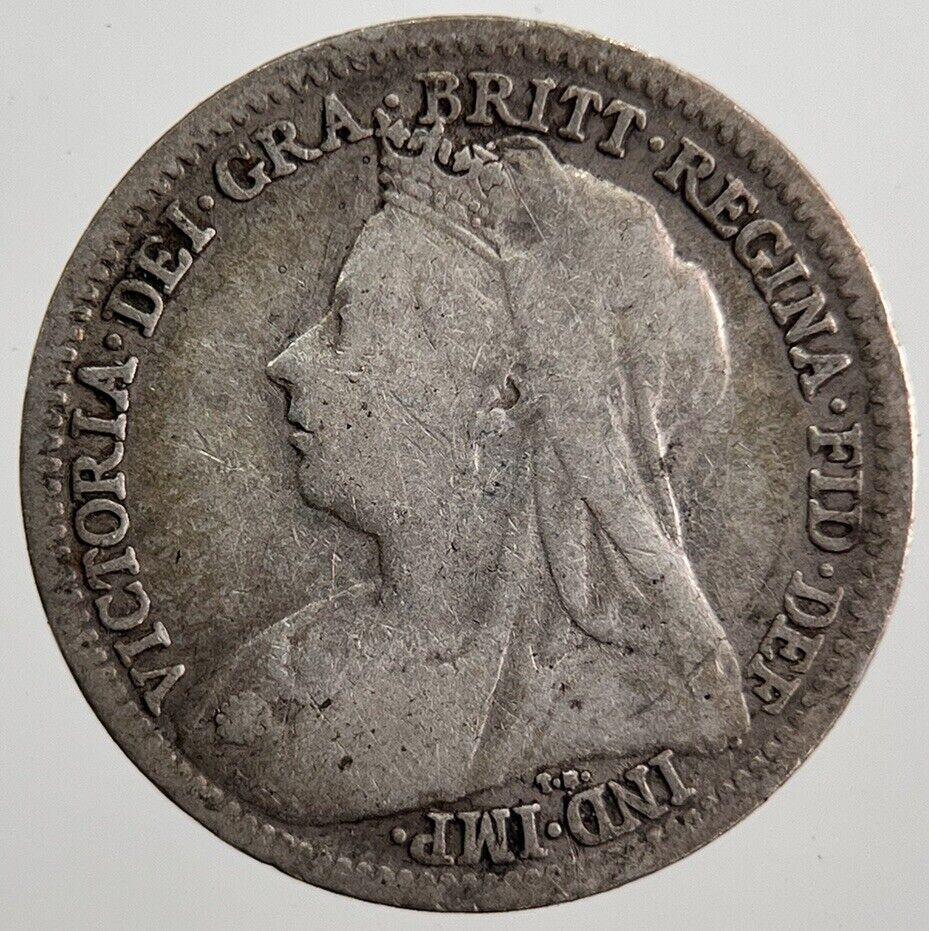 1900 Victoria Threepence Silver Coin | Collectable Grade | a7222