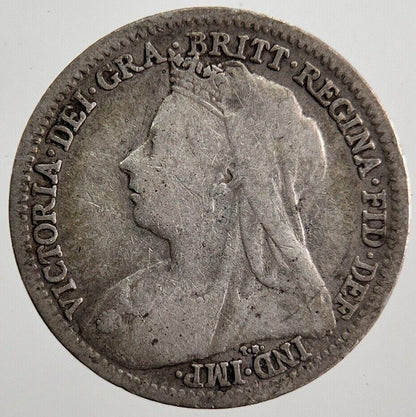 1900 Victoria Threepence Silver Coin | Collectable Grade | a7222